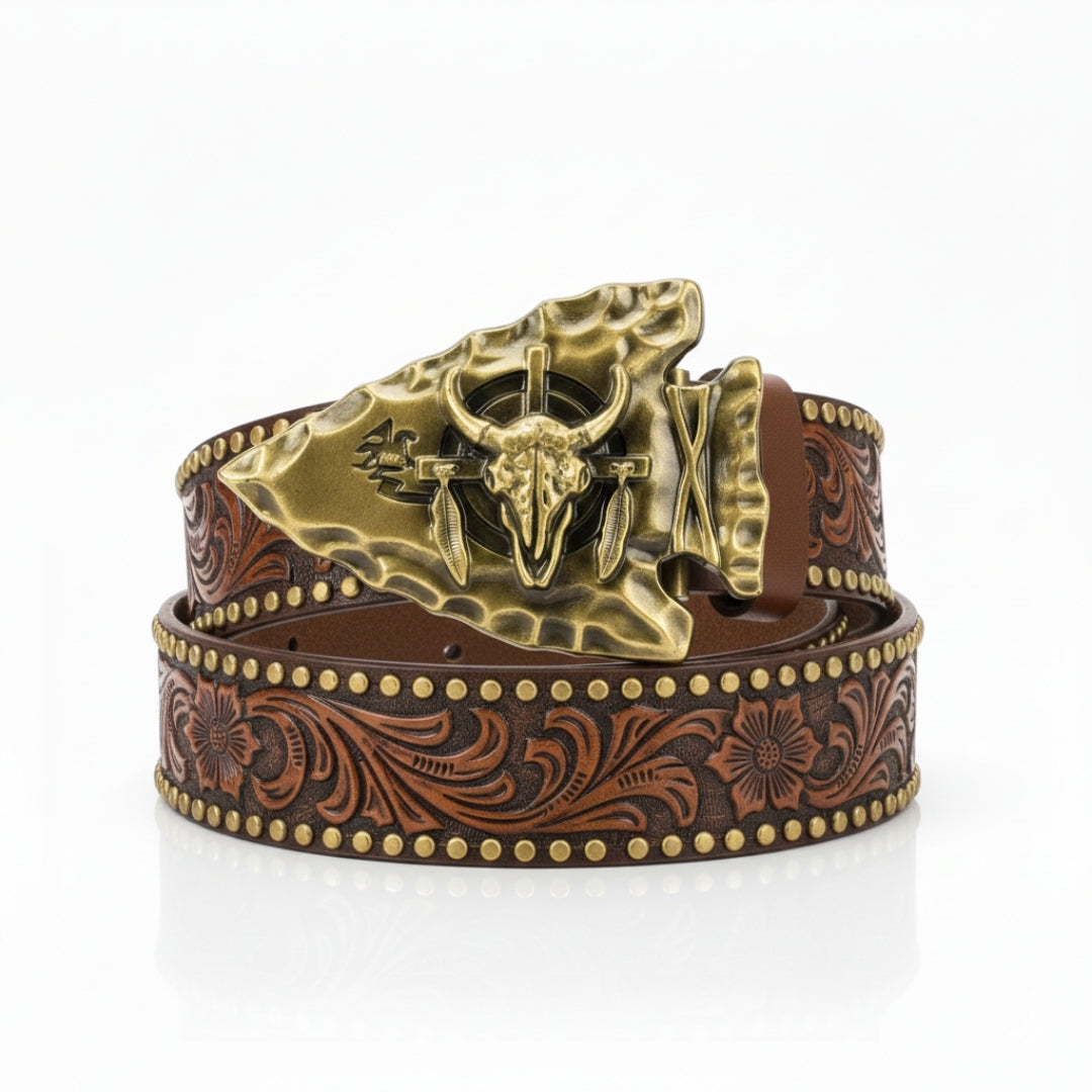 Etched Arrow Head Buckle