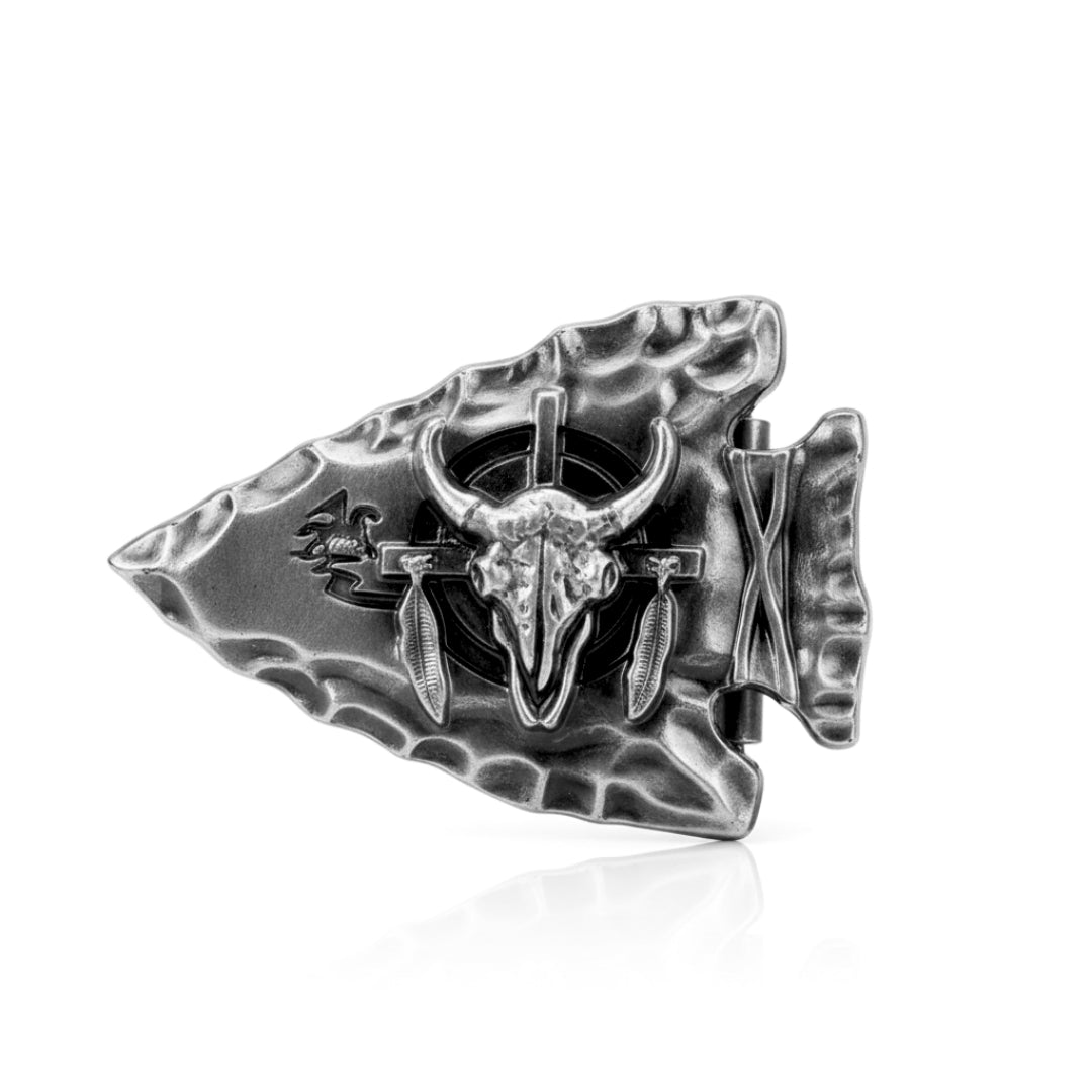Etched Arrow Head Buckle