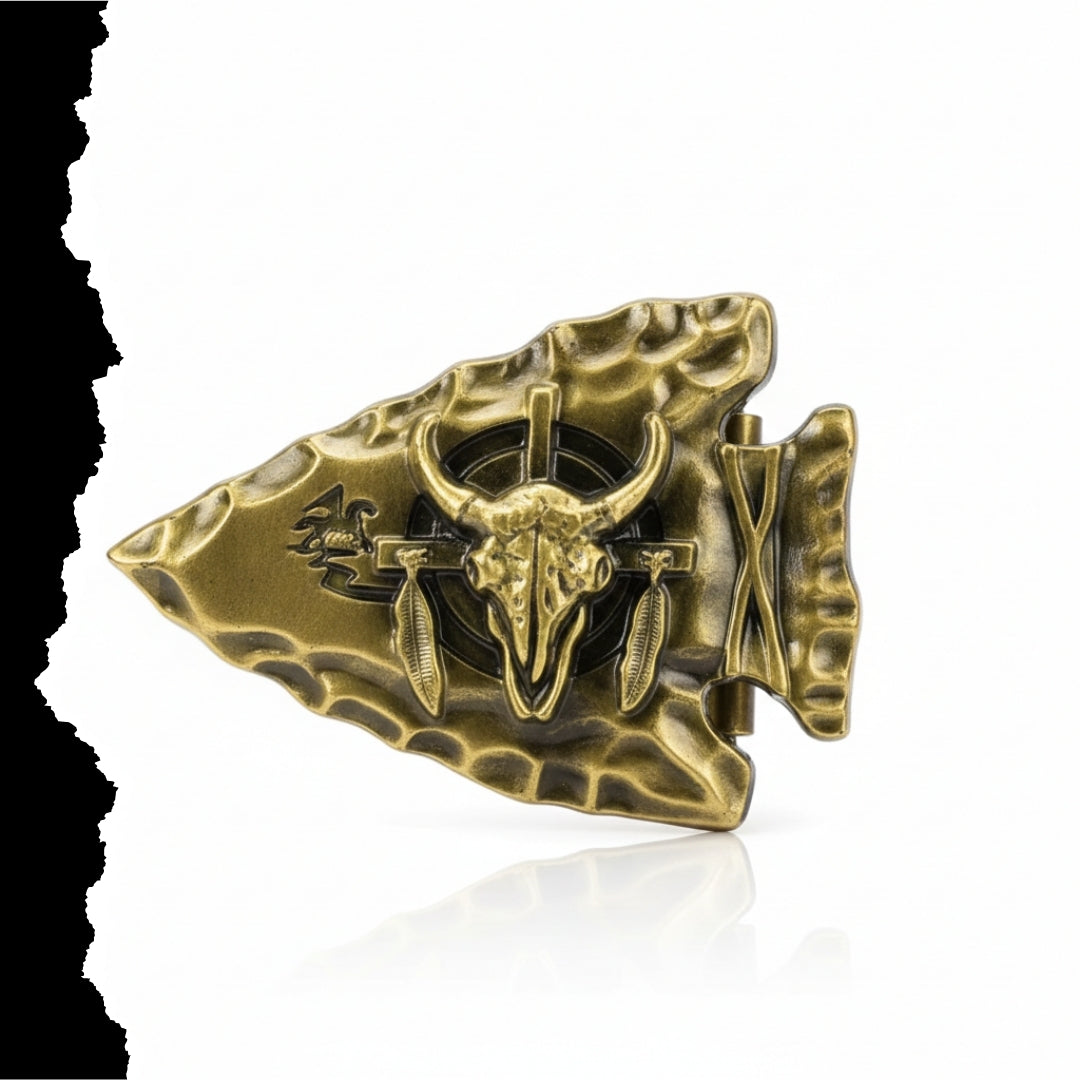 Etched Arrow Head Buckle